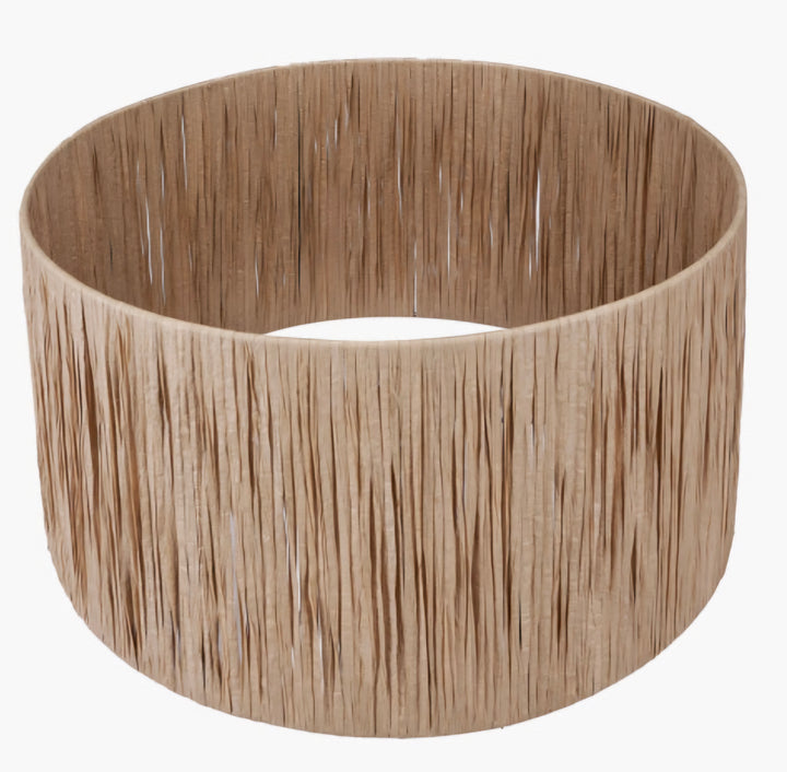 Tilia 45cm Natural Raffia Cylinder Lampshade