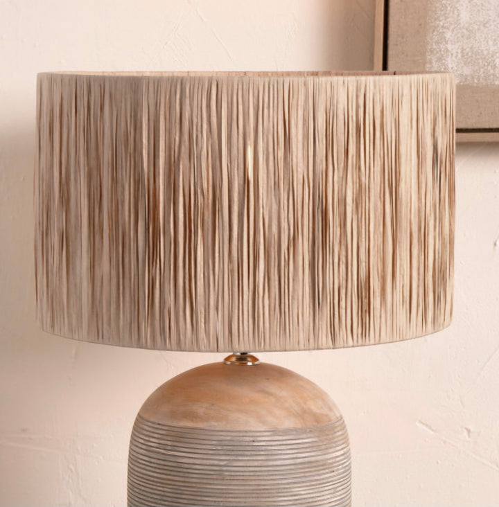 Tilia 45cm Natural Raffia Cylinder Lampshade