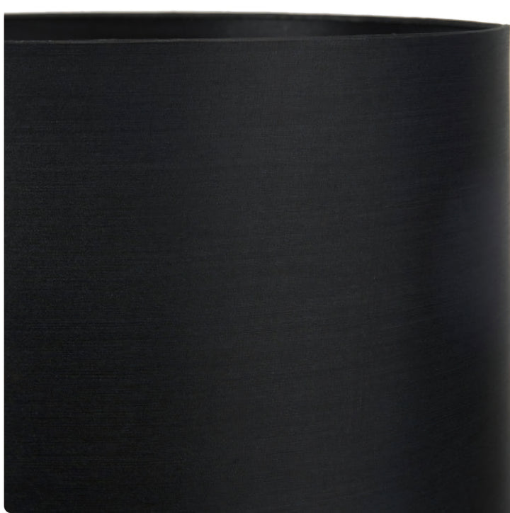 Zara 45cm Black Silk Lined Cylinder Lampshade