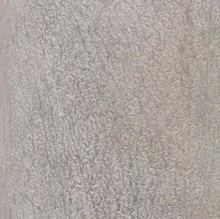 Stone Grey Metal and Clear Glass Hurricane