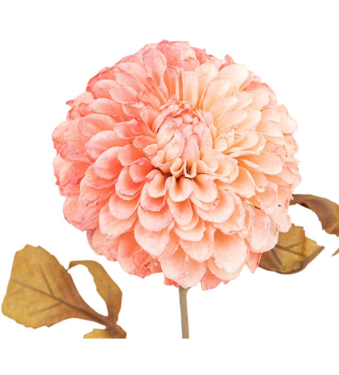 Faux Stem Dahlia 6pk/Apricot