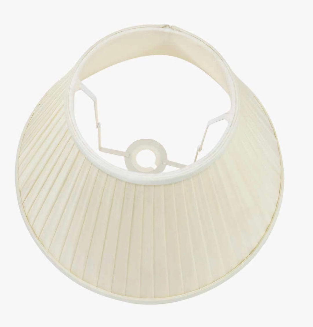 Bacall 50cm Almond Silk Knife Pleat Empire Lampshade