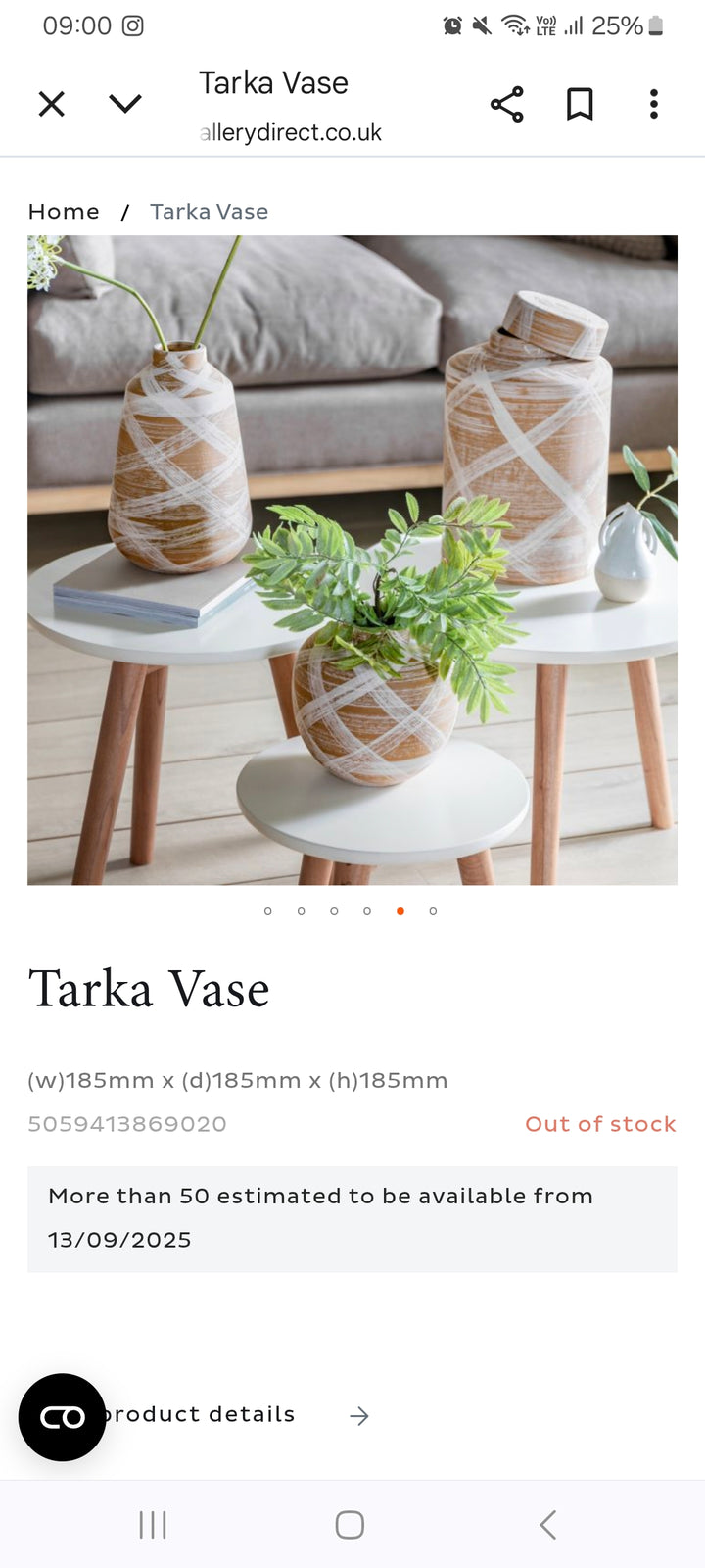 Tamra Vase | Small