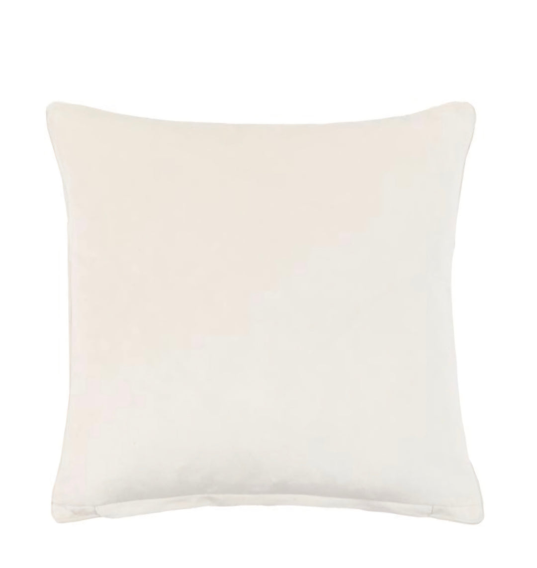 Autumn Leaf Chenille Cushion/cream
