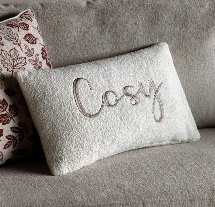 Cosy Embroidered Cushion