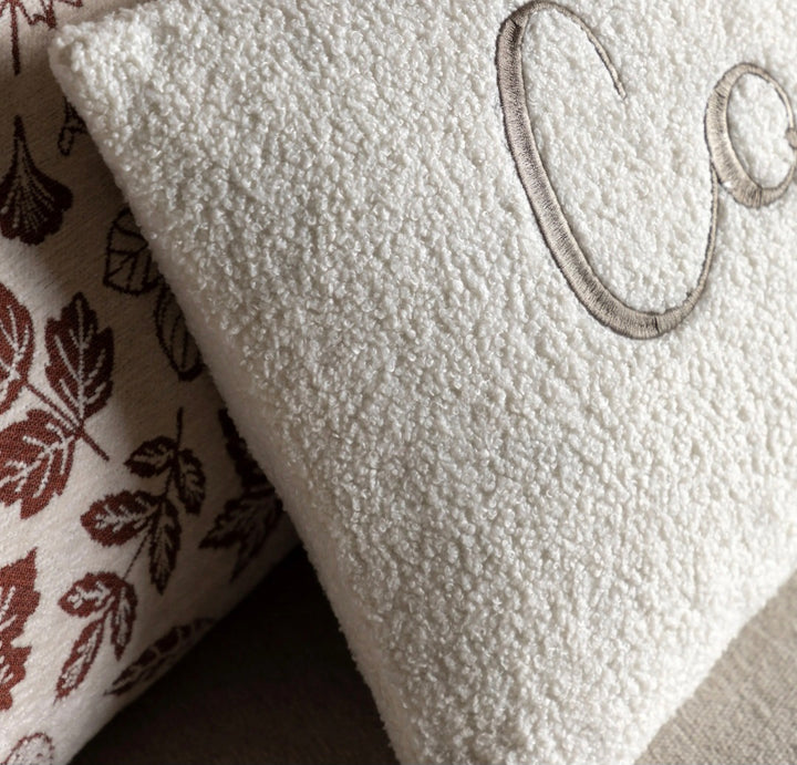 Cosy Embroidered Cushion
