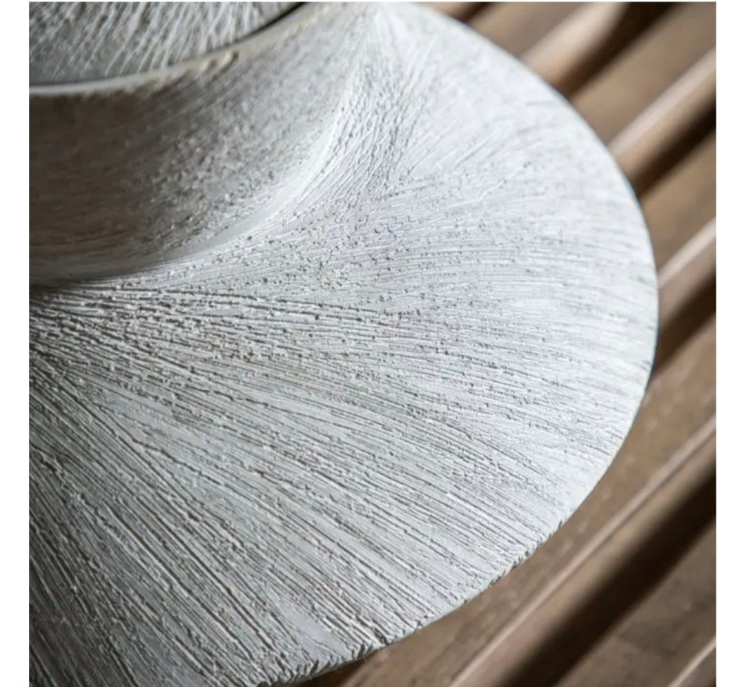 Akari Scratch Detail Jar | White