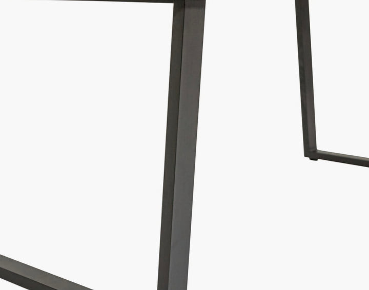 Marca Sand Wash Acacia Wood and Black Metal 8 Seater Dining Table/Scandi/ Free Delivery