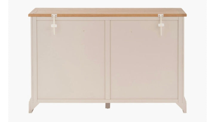 Fairford Parchment White Pine and Oak Wood 7 Drawer Unit/FREE DELIVERY