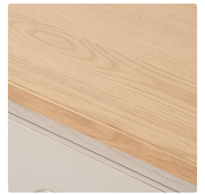 Fairford Parchment White Pine and Oak Wood 7 Drawer Unit/FREE DELIVERY