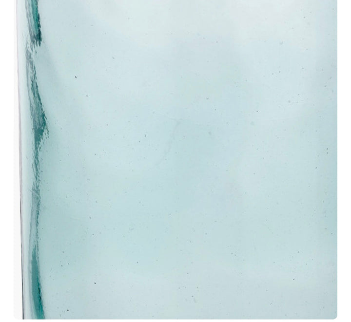 Clear Recycled Glass Tall Bottle Vase