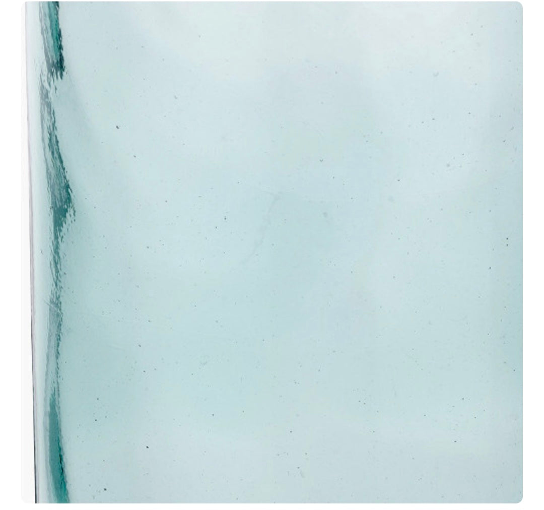 Clear Recycled Glass Tall Bottle Vase