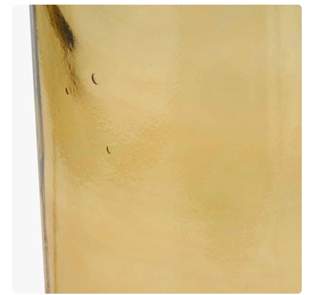 Amber Recycled Glass Bottle Vase Tall