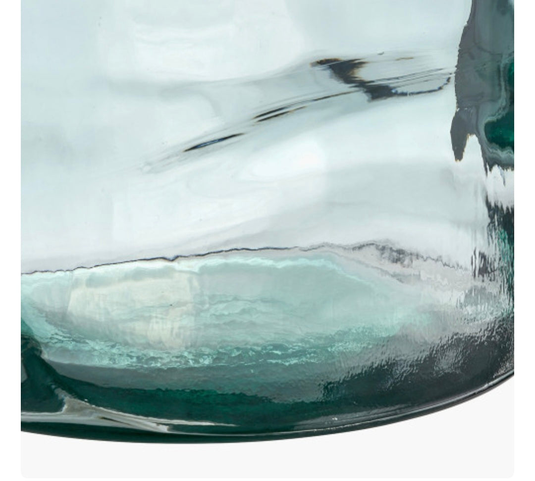 Clear Recycled Glass Bottle Vase