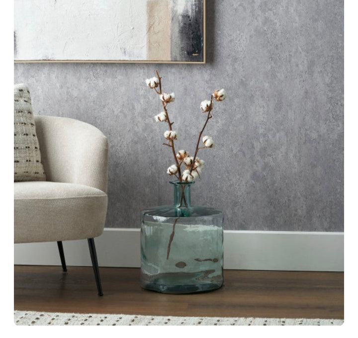 Clear Recycled Glass Bottle Vase