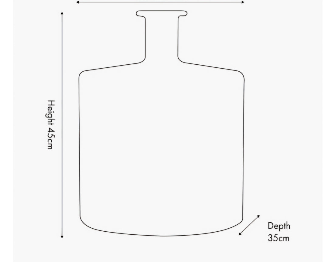 Clear Recycled Glass Bottle Vase