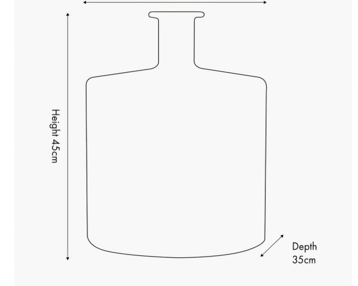 Clear Recycled Glass Bottle Vase