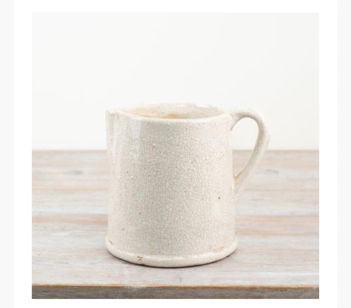 White Crackle Jug, 22cm