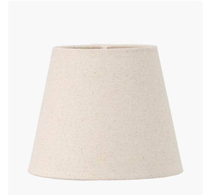 Seychelles 17cm Cream Slubby Cotton Empire Lampshade
