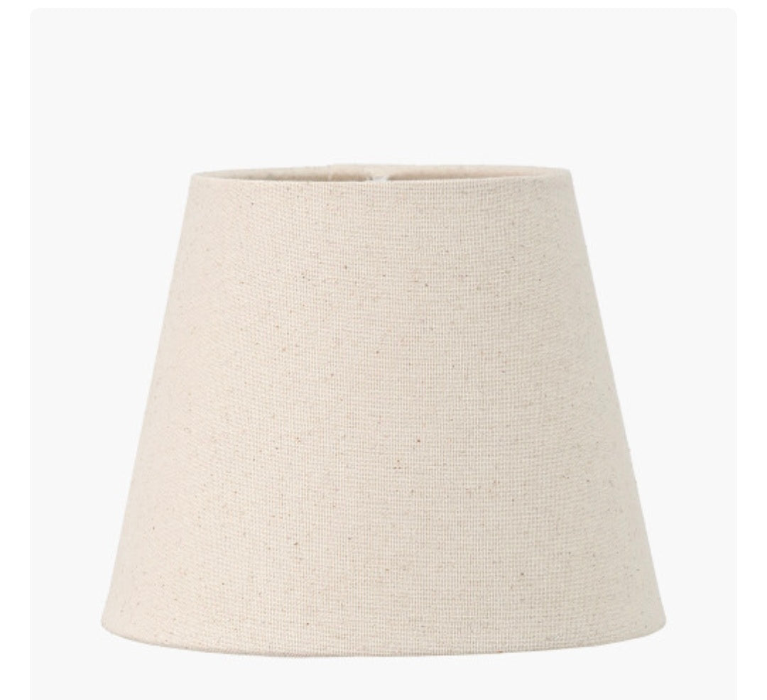 Seychelles 17cm Cream Slubby Cotton Empire Lampshade