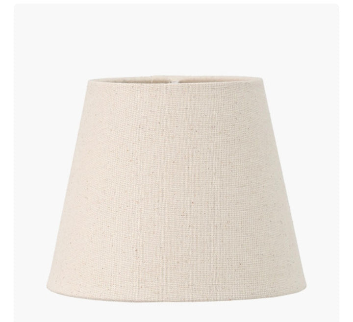 Seychelles 17cm Cream Slubby Cotton Empire Lampshade