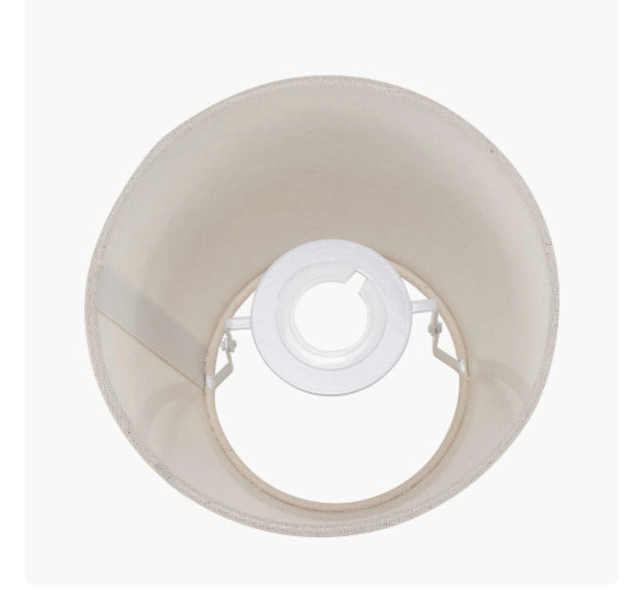 Seychelles 17cm Cream Slubby Cotton Empire Lampshade