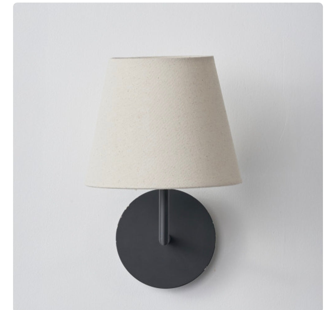 Seychelles 17cm Cream Slubby Cotton Empire Lampshade