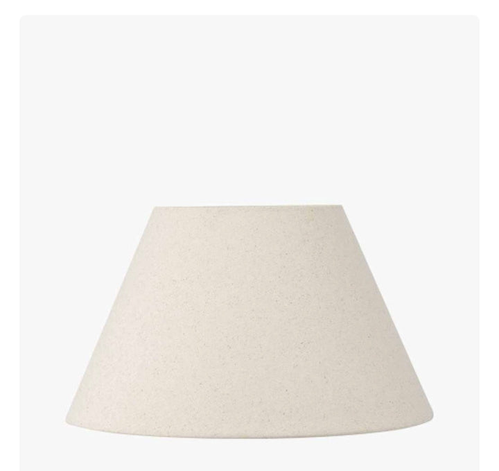 Seychelles 25cm Cream Slubby Cotton Empire Lampshade