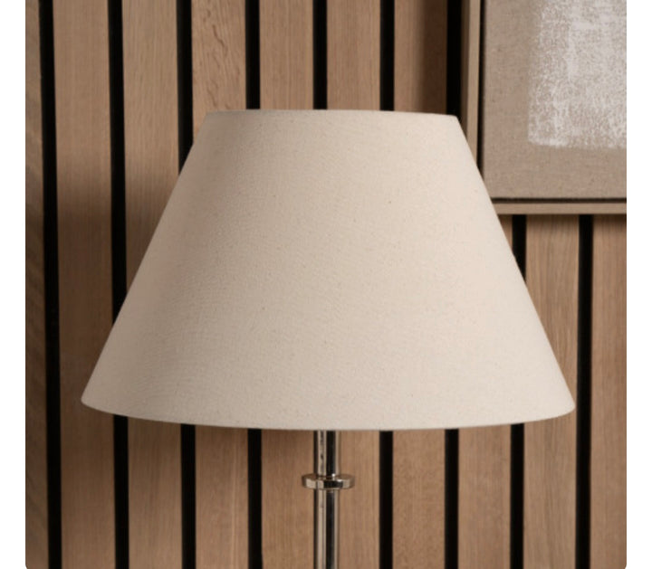 Seychelles 25cm Cream Slubby Cotton Empire Lampshade
