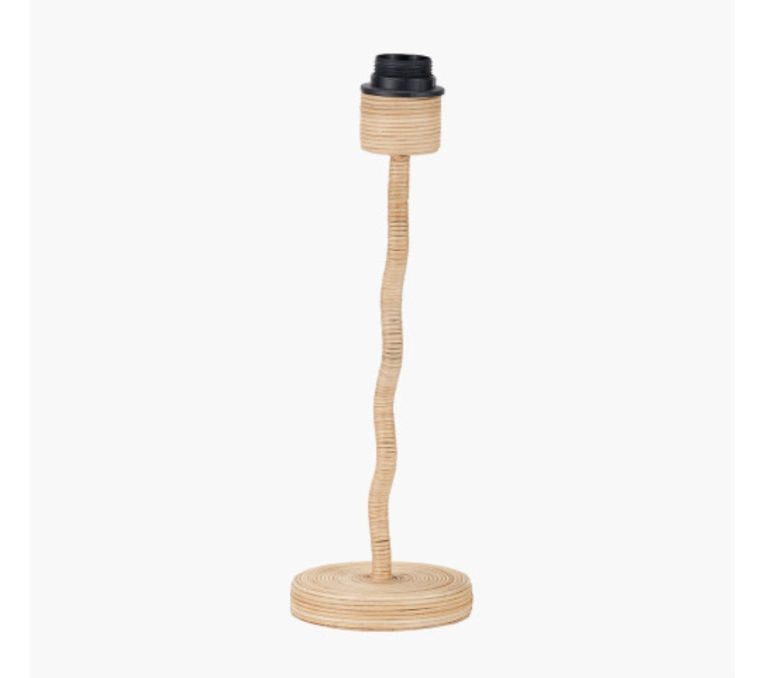 Palau Rattan Wave Table Lamp Base