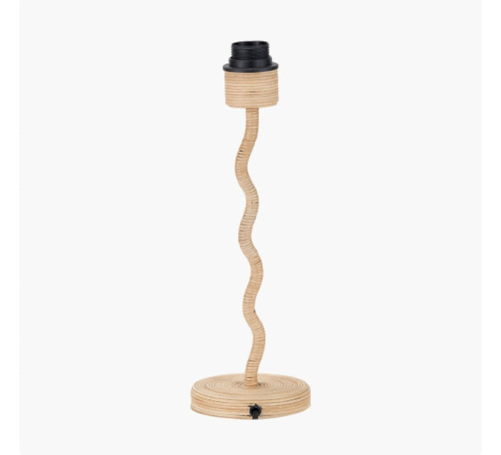Palau Rattan Wave Table Lamp Base