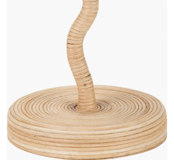 Palau Rattan Wave Table Lamp Base