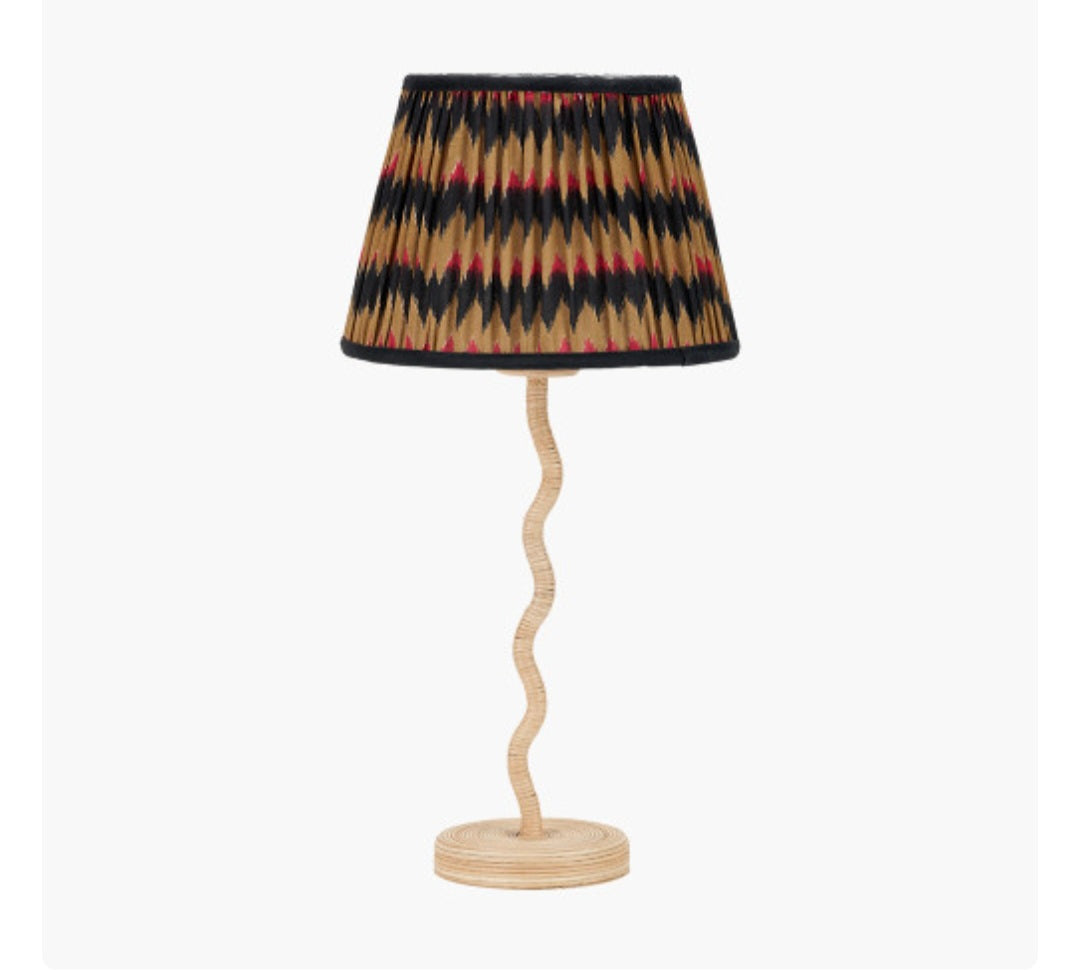 Palau Rattan Wave Table Lamp Base