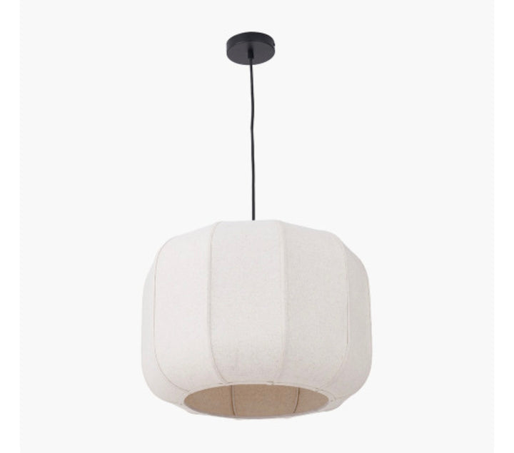 Oscar Natural Linen Structured Pendant