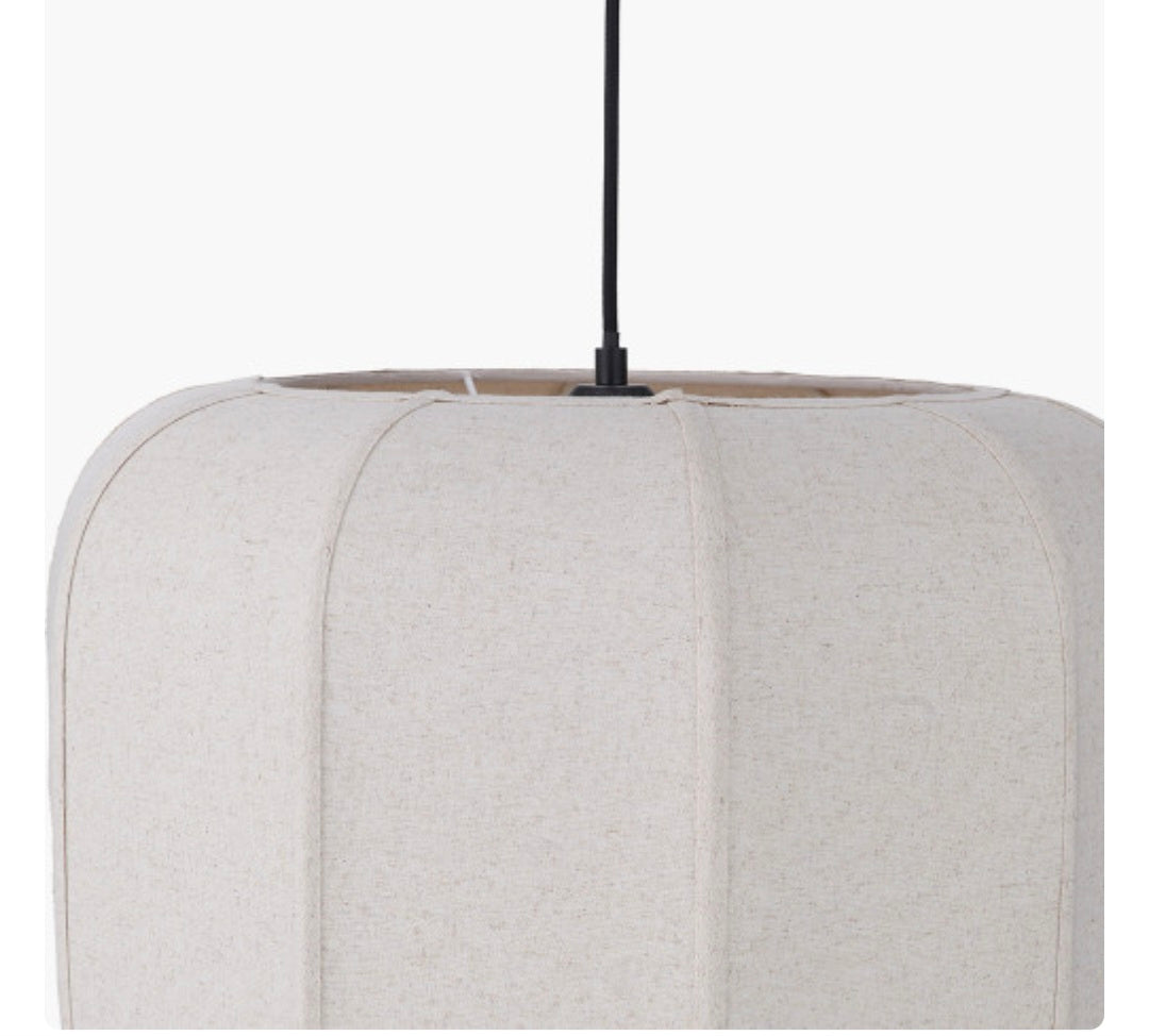 Oscar Natural Linen Structured Pendant