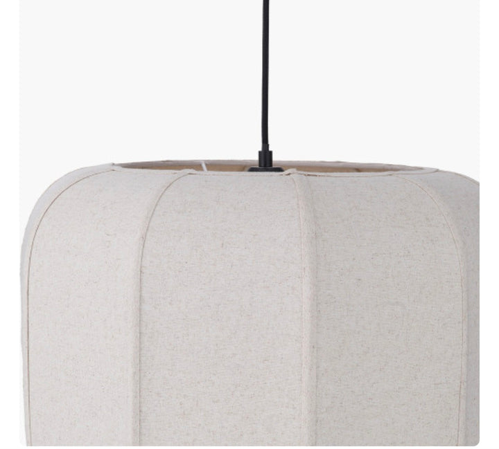 Oscar Natural Linen Structured Pendant