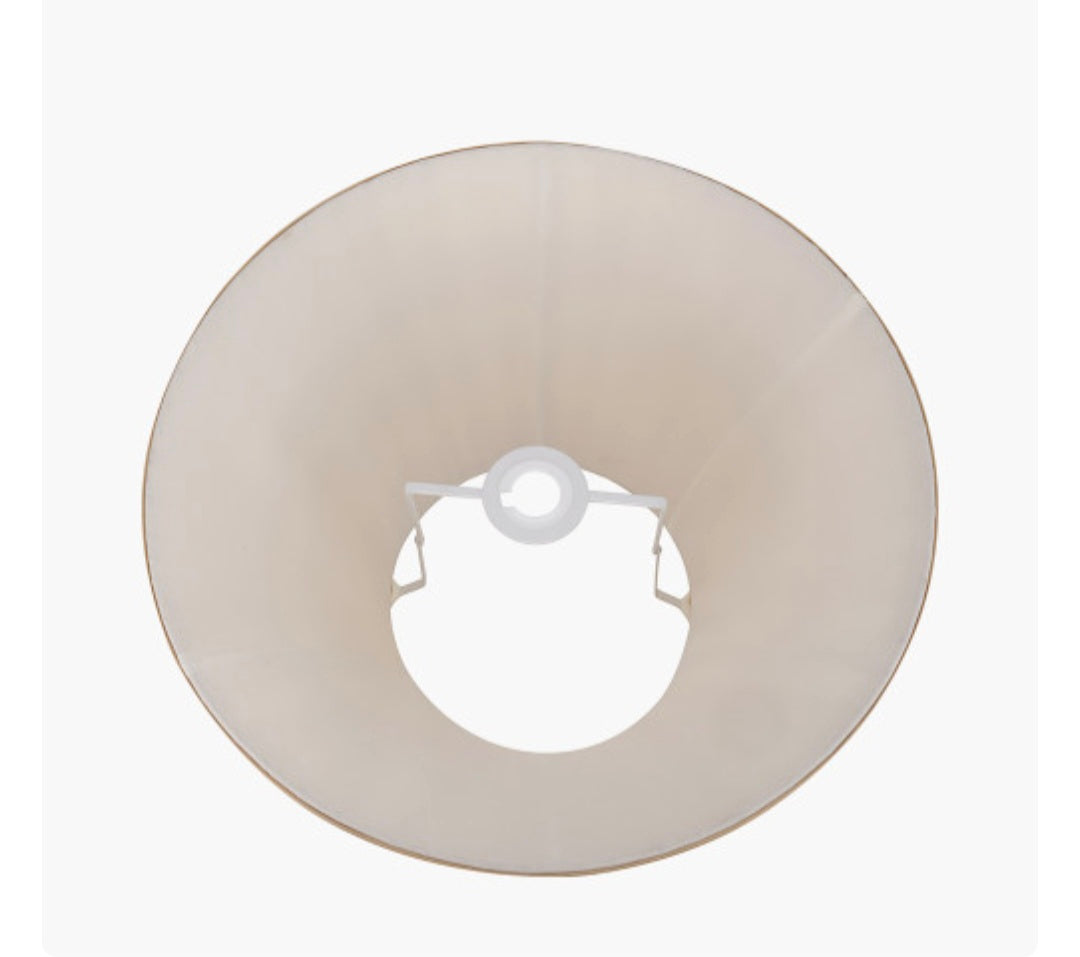 Garbo 45cm Gold Silk Mix Pinch Pleat Tapered Lampshade