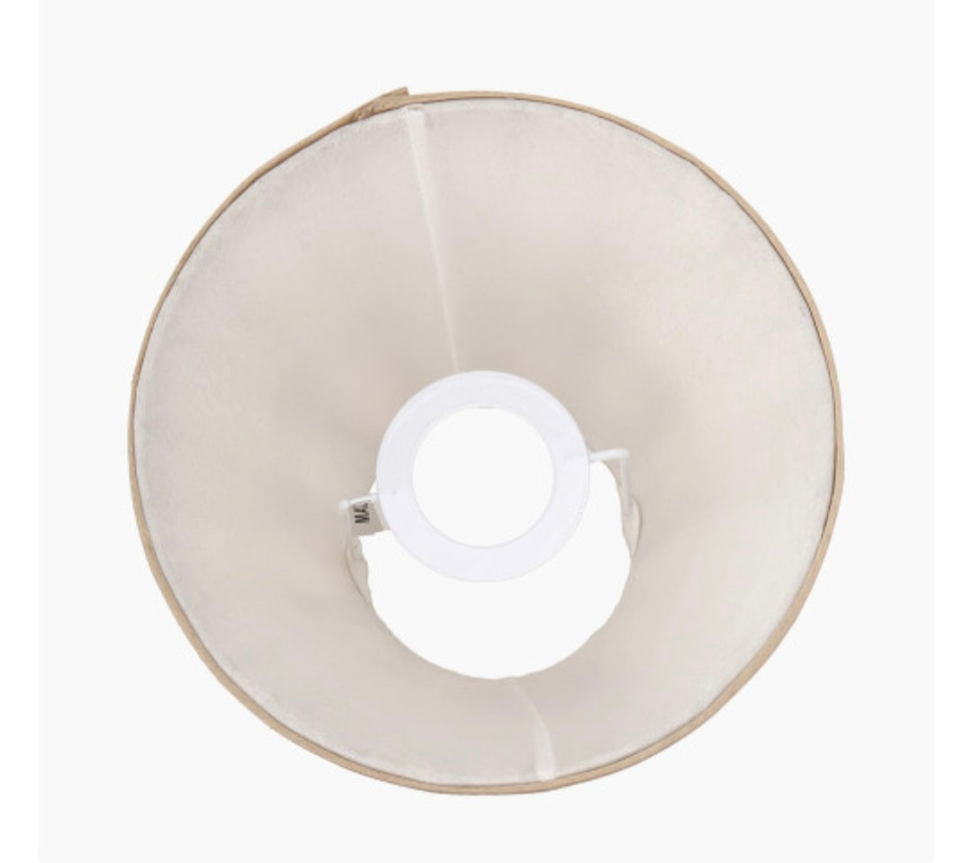Garbo 20cm Gold Silk Mix Pinch Pleat Tapered Lampshade