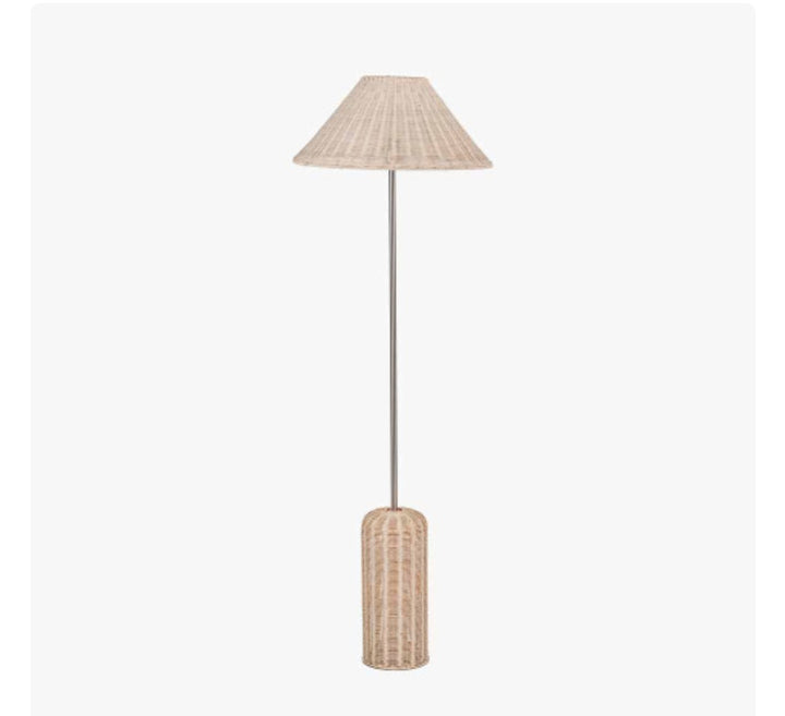 Hali Rattan Base and Shade Floor Lamp