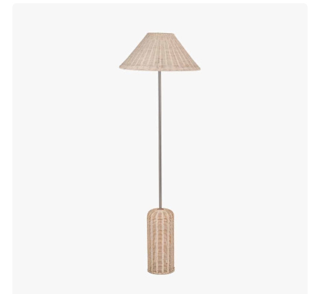Hali Rattan Base and Shade Floor Lamp