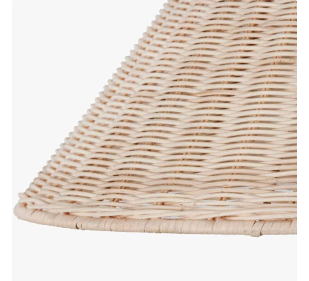 Hali Rattan Base and Shade Floor Lamp