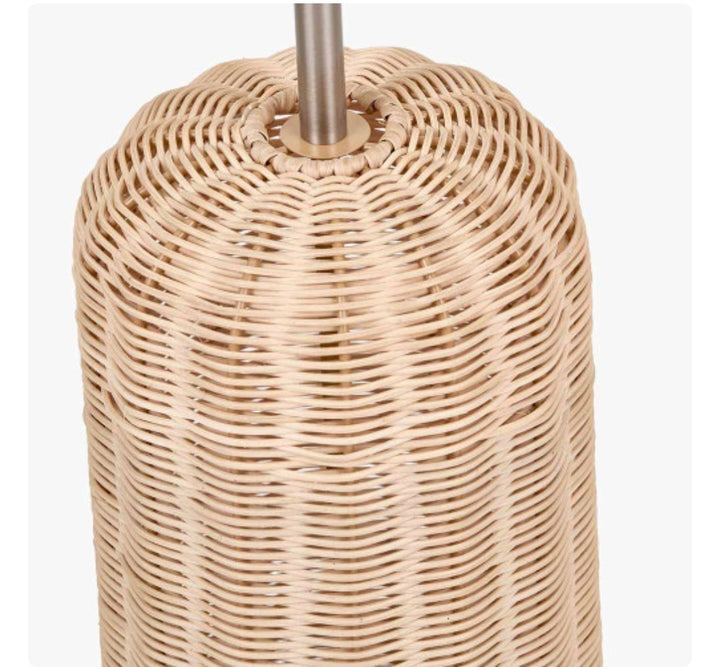 Hali Rattan Base and Shade Floor Lamp