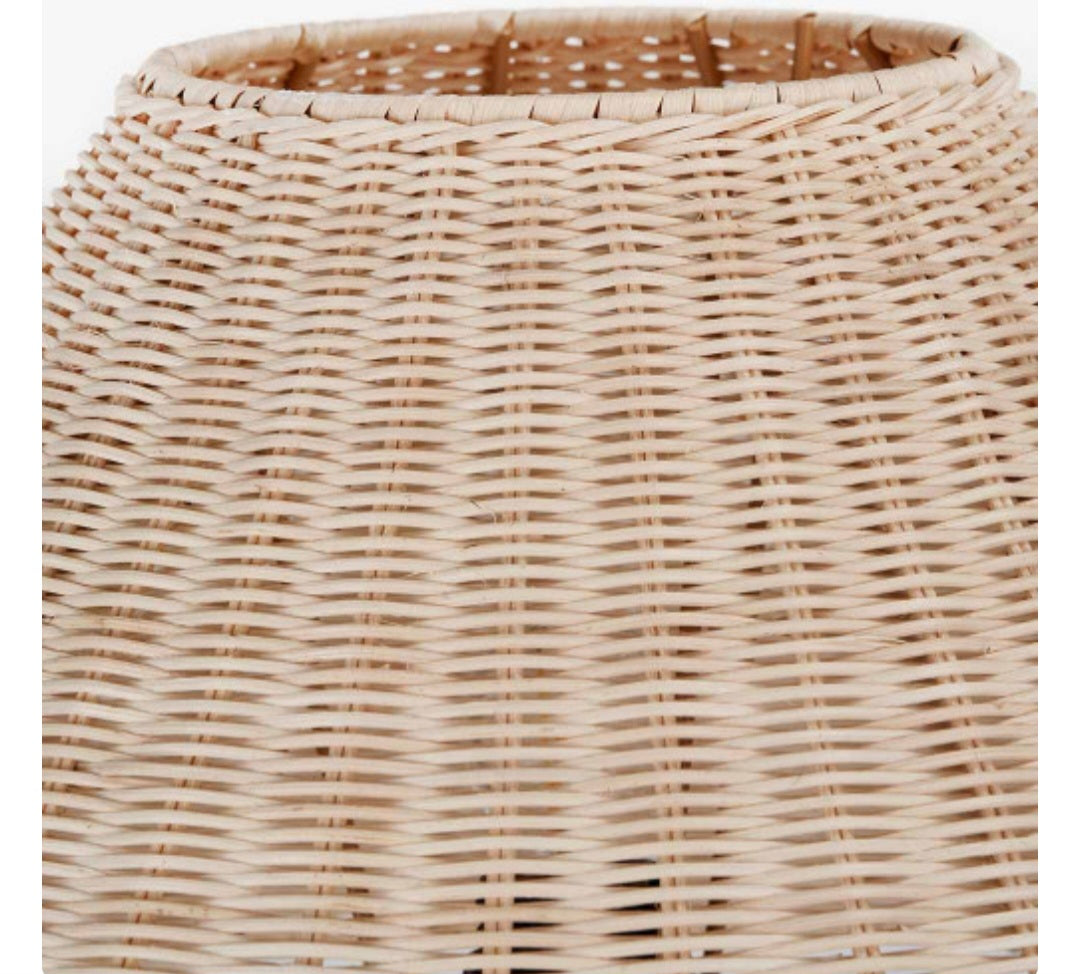 Hali Rattan Base and Shade Floor Lamp