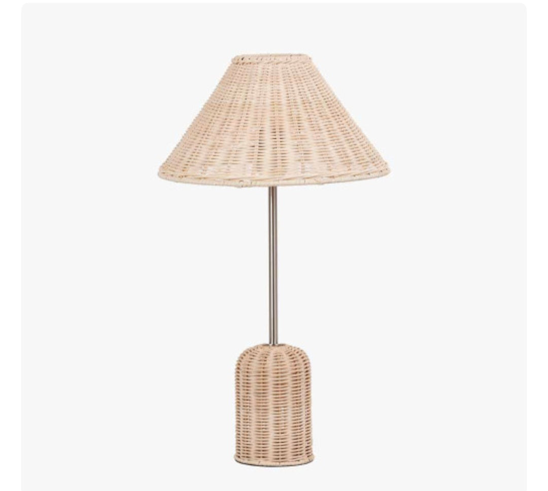 Hali Rattan Base and Shade Table Lamp