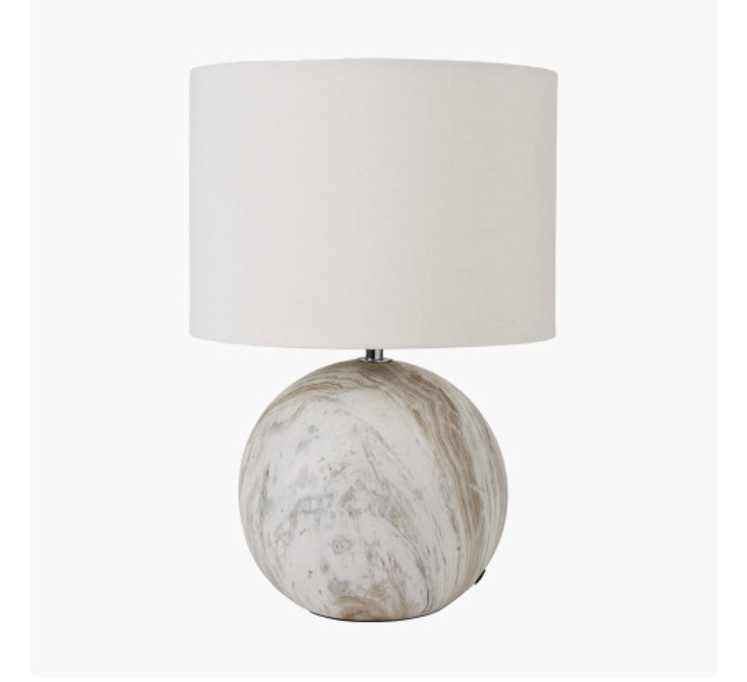Viejo Grey Stone Effect Ceramic Table Lamp