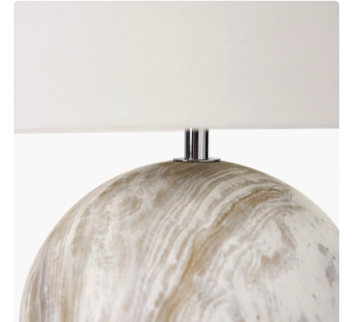 Viejo Grey Stone Effect Ceramic Table Lamp