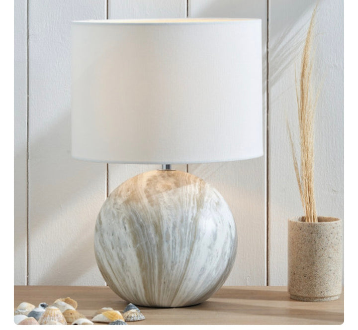 Viejo Grey Stone Effect Ceramic Table Lamp