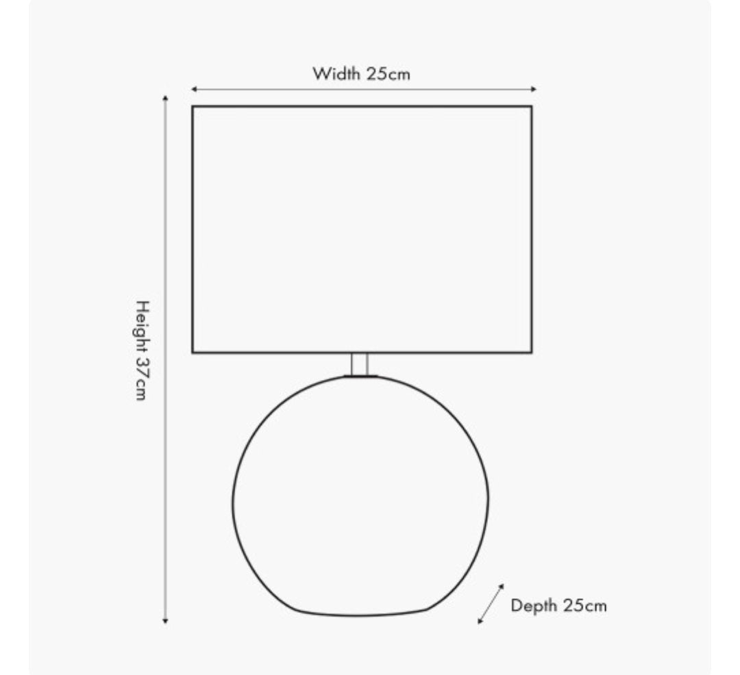 Viejo Grey Stone Effect Ceramic Table Lamp