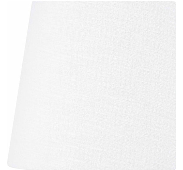 Lys 30cm White Self Lined Linen Tapered Lampshade