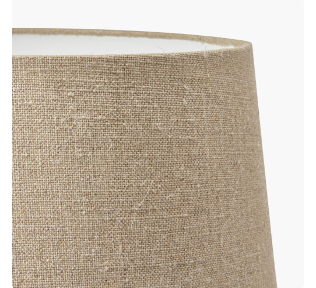 Milos 35cm Natural Linen Tapered Lampshade